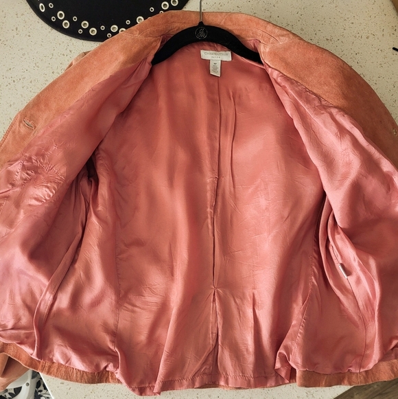 Vintage Charter Club Suede Blazer – Blush Rose Pink - Picture 7 of 9